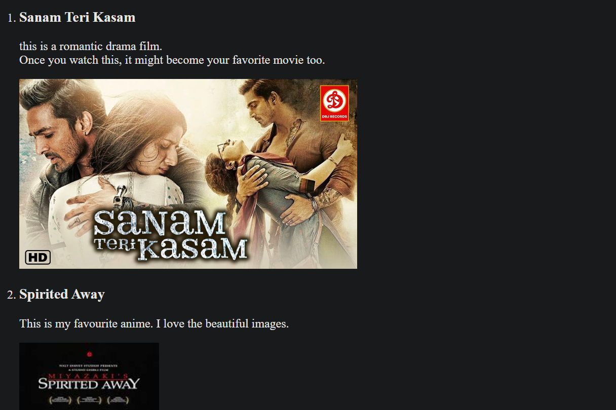 Movies project screenshoot